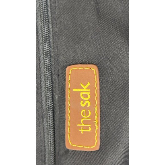 The Sak Navy Crochet Tote Bag With Zipper Pocket & Shoulder Straps - Picture 6 of 16